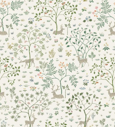 Voysey Park Fabric by Lewis & Wood Verdure