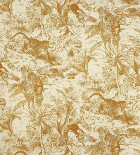 Salvator Lin Fabric by Manuel Canovas Ocre