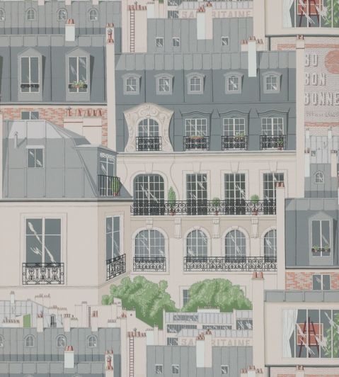 Les Toits de Paris Wallpaper by Manuel Canovas Ardoise