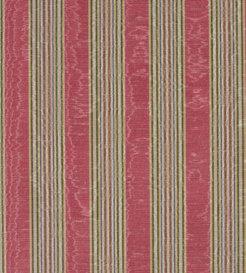 Misa Moire Stripe Fabric by Marvic Geranium