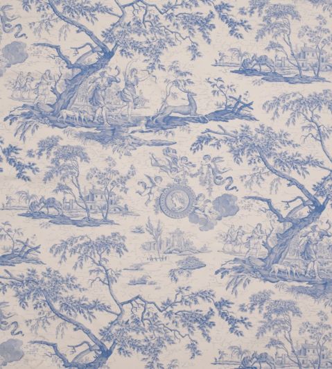 La Chasse Fabric by Marvic Powder Blue