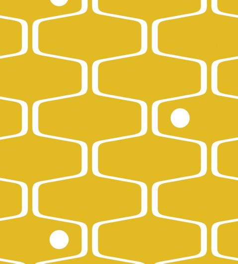 Net and Ball Wallpaper by Mini Moderns Mustard