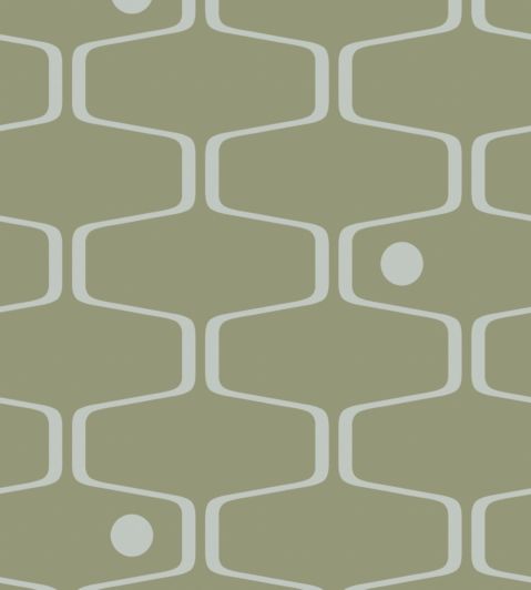 Net and Ball Wallpaper by Mini Moderns Olive