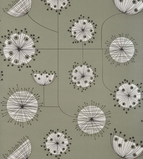 Dandelion Mobile Wallpaper by MissPrint French Grey with White