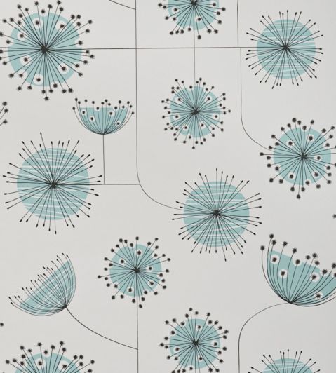 Dandelion Mobile Wallpaper by MissPrint Porcelain with Powder Blue