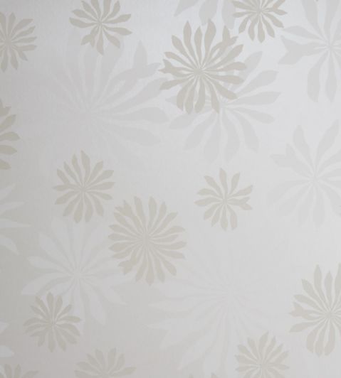 Fleur Wallpaper by MissPrint White with Stone