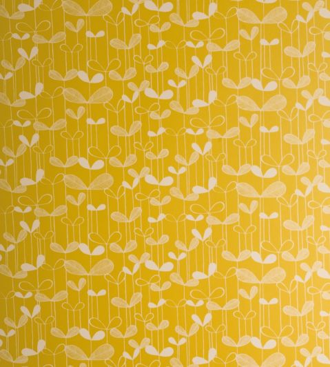 Saplings Wallpaper by MissPrint Sunflower Yellow with White