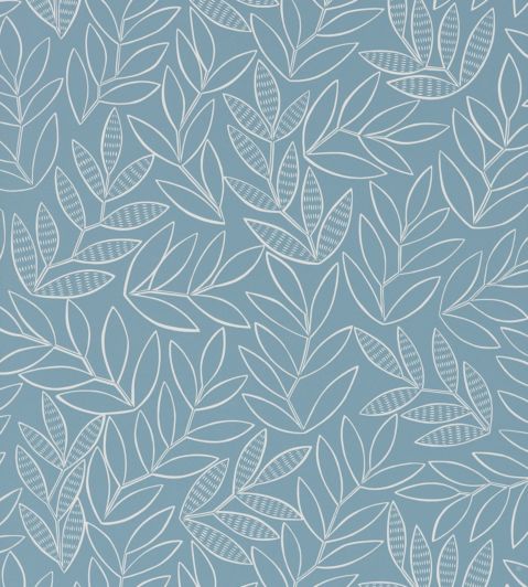 Laurus Wallpaper by MissPrint China Blue
