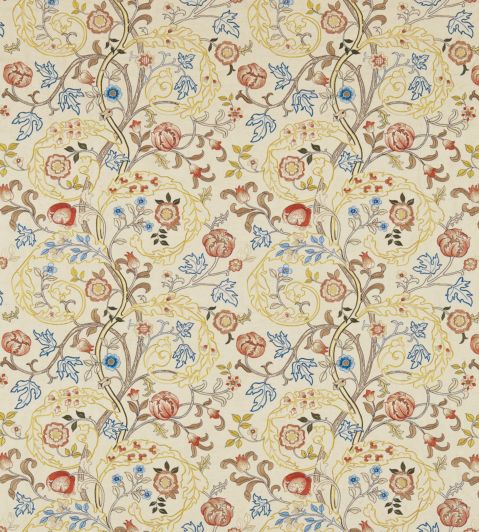 Mary Isobel Embroideries Fabric by Morris & Co Russet/Olive