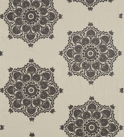 Indian Loop Fabric by Morris & Co Charcoal/Linen