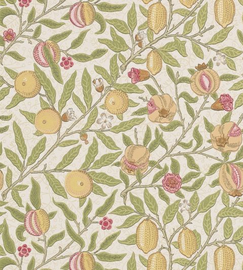 Fruit Wallpaper by Morris & Co Limestone/Artichoke