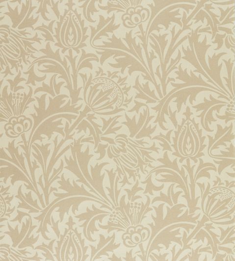 Pure Thistle Wallpaper by Morris & Co in Linen | Jane Clayton
