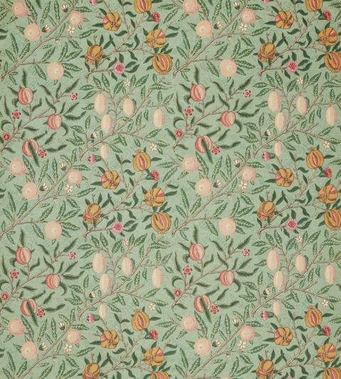 Fruit Velvet Fabric by Morris & Co Privet/Thyme