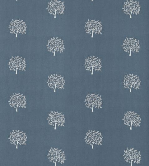 Woodland Tree Fabric by Morris & Co Grey Blue/Ivory