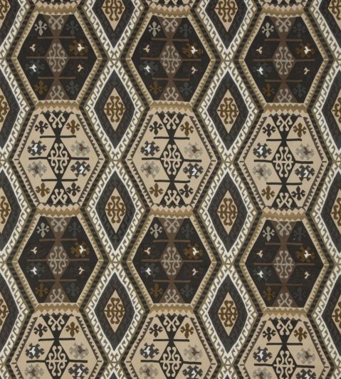 Buckland Fabric by Mulberry Home Charcoal/Bronze