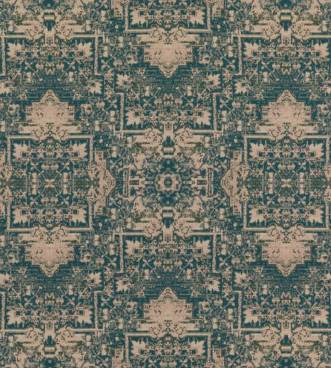 Faded Tapestry Fabric by Mulberry Home Teal