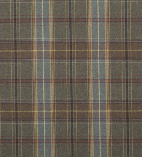 Shetland Plaid Fabric by Mulberry Home Heather