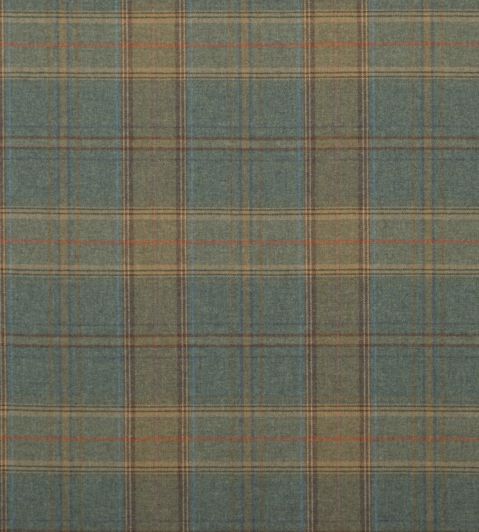 Shetland Plaid Fabric by Mulberry Home Teal