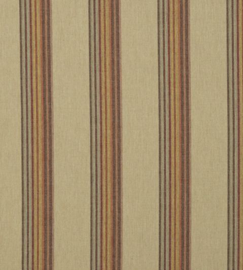 Twelve Bar Stripe Fabric by Mulberry Home Sand/Rose