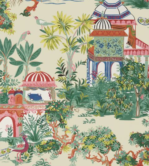 Mystic Garden Wallpaper by Thibaut Cream
