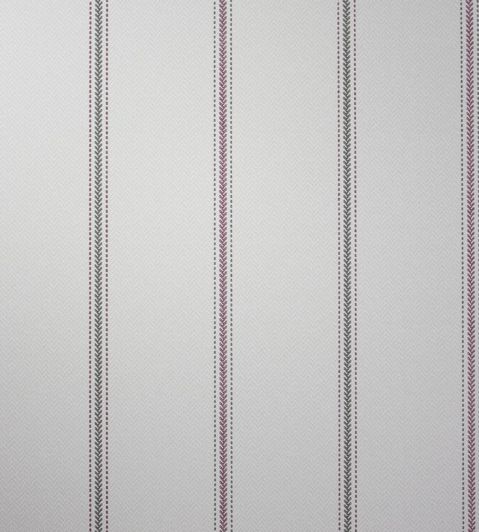 Strome Wallpaper by Nina Campbell Charcoal/Magenta