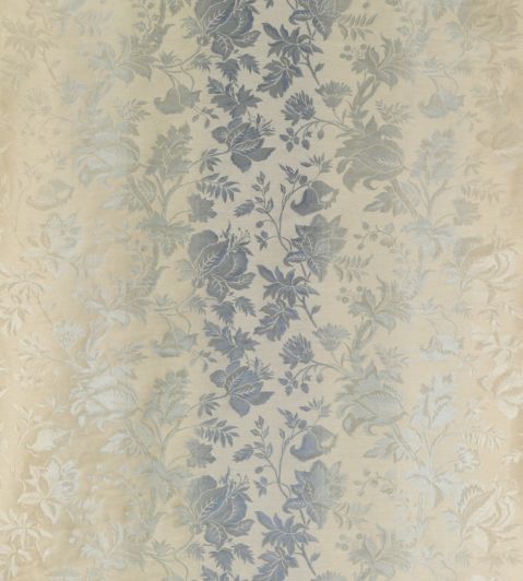 Georgiana Fabric by Nina Campbell Aqua/Ivory