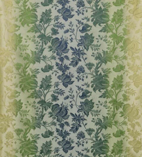 Georgiana Fabric by Nina Campbell Indigo/Emerald/Green