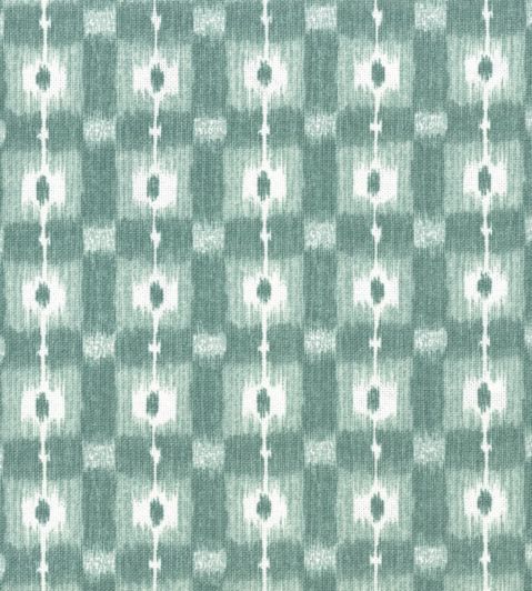 Maude Check Fabric by Nina Campbell Aqua