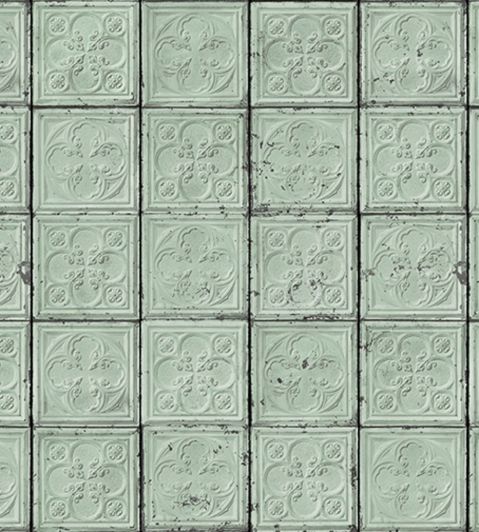 Brooklyn Tins TIN-05 Wallpaper by NLXL Large Green