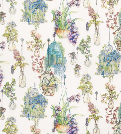 Hanging Garden Fabric by Osborne & Little Forest / Violet / Azure