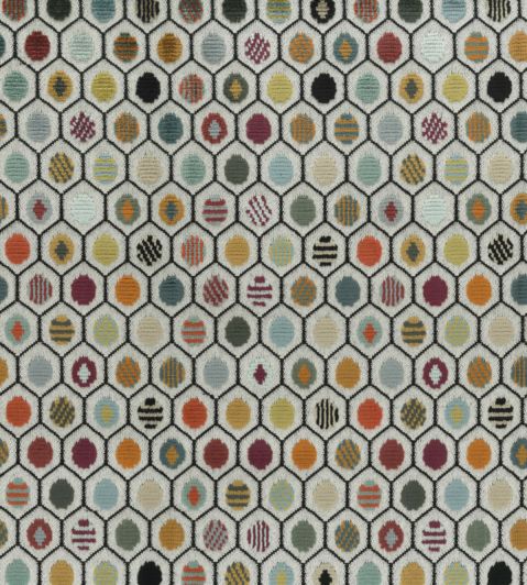 Pelangi Velvet Fabric by Osborne & Little 1