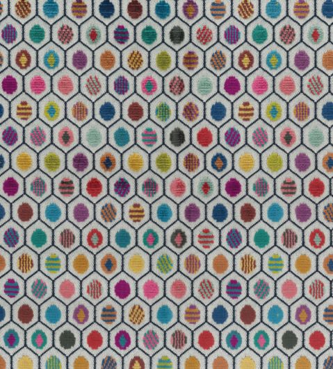Pelangi Velvet Fabric by Osborne & Little 3