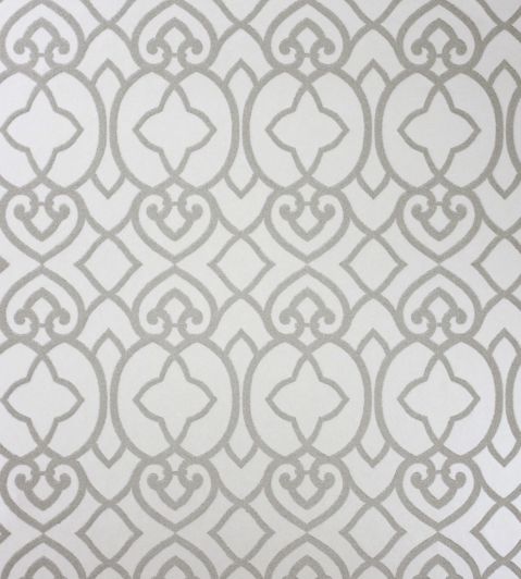 Imperial Lattice Wallpaper by Matthew Williamson Ivory Mica