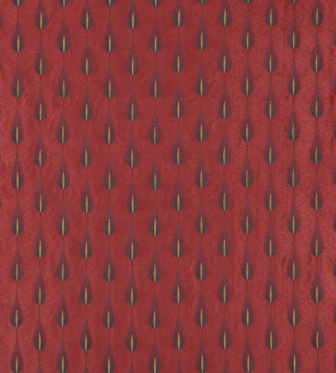 Plato Fabric by Jane Churchill Red/Gold
