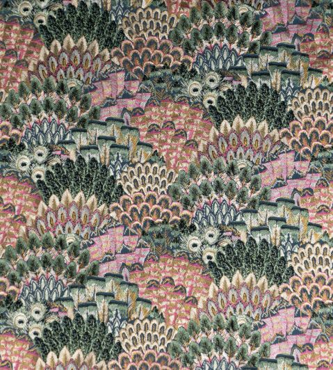 Plume Embroidery Fabric by Blendworth Jungle