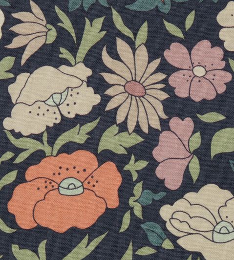 Poppy Meadowfield in Landsdowne Linen Fabric by Liberty Pewter