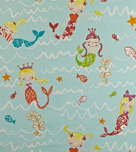 Mermaid Fabric by Prestigious Textiles Aqua