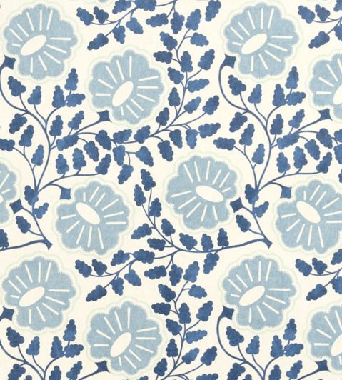 Punch Paisley Wallpaper by Christopher Farr Cloth Cobalt
