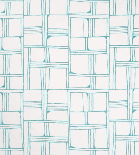 Quadrant Fabric by Christopher Farr Cloth Aquamarine