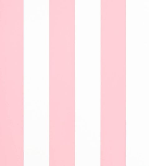 Spalding Stripe Wallpaper by Ralph Lauren in Pink/White