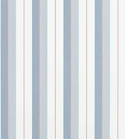 Aiden Stripe Wallpaper by Ralph Lauren Navy/Red/White