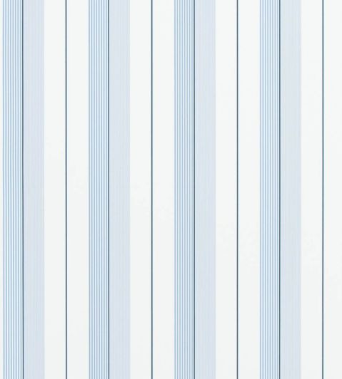 Aiden Stripe Wallpaper by Ralph Lauren Blue/Navy/White