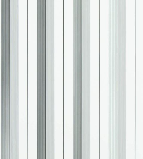 Aiden Stripe Wallpaper by Ralph Lauren Black/Grey