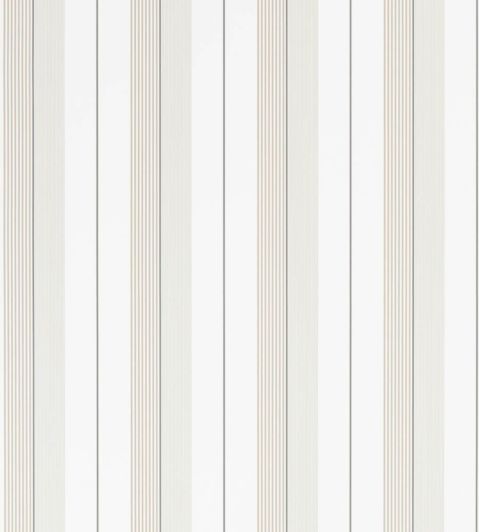 Aiden Stripe Wallpaper by Ralph Lauren Natural/White
