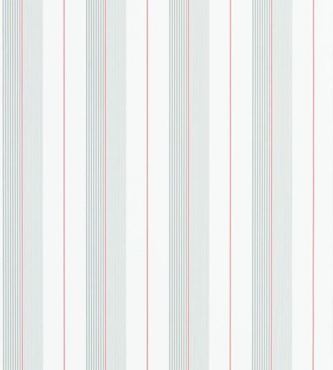 Aiden Stripe Wallpaper by Ralph Lauren Granite/Red