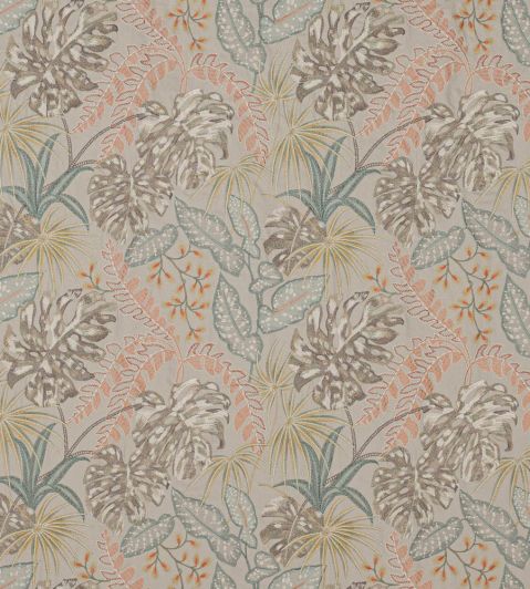 Rousseau Fabric by Jane Churchill Silver/Blush