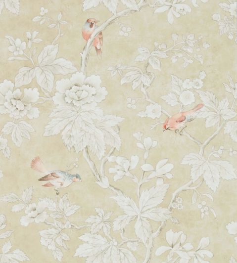 Chiswick Grove Wallpaper by Sanderson in Gold Jane Clayton