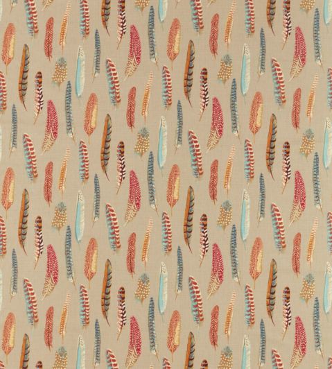 Lismore Fabric by Sanderson Teal / Russet
