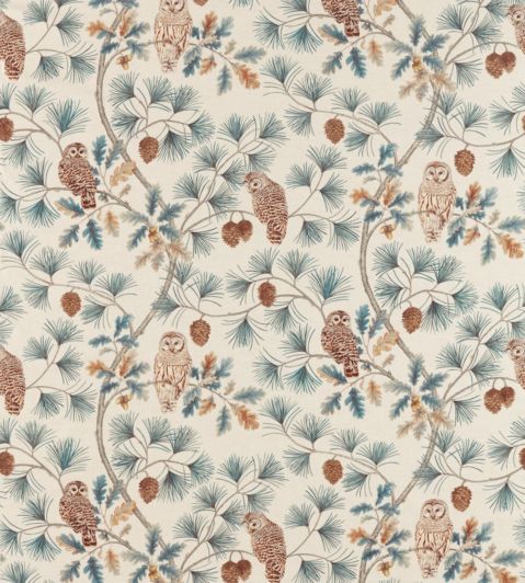 Owlswick Fabric by Sanderson Teal