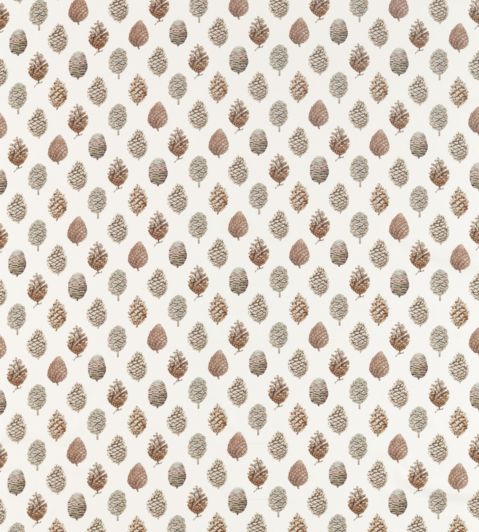 Pine Cones Fabric by Sanderson Briarwood / Cream